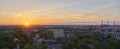 Beutiful Panorama of the city Royalty Free Stock Photo