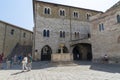 Church of San Silvestro in the main square of the town of Bevagna Royalty Free Stock Photo