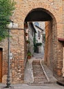 Bevagna, Perugia, Umbria, Italy: alley in the old town Royalty Free Stock Photo