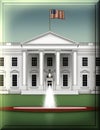 North View of the White House Stylized and Cropped Ã¢â¬â 3D Illustration