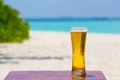 Beverage on the beach Royalty Free Stock Photo
