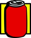 Beverage can vector illustration Royalty Free Stock Photo