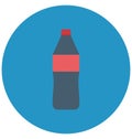 Beverage, coca cola Isolated Color Vector Icon that can be easily modified or edit.