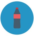 Beverage, coca cola Isolated Color Vector Icon that can be easily modified or edit.