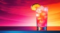 beverage cocktail tequila drink sunset Royalty Free Stock Photo