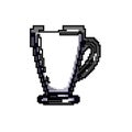 beverage coffee glass game pixel art vector illustration