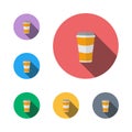 Beverage coffee sign icon symbol flat graphic symbol