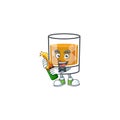 Beverage cold whiskey cartoon character isolated bring beer.