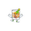Beverage cold whiskey cartoon character isolated clown.