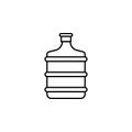 beverage container, liquor water bottle icon. Element of kitchen utensils icon for mobile concept and web apps. Detailed beverage Royalty Free Stock Photo