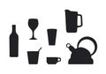 Beverage container silhouettes