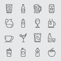 Beverage line icon Royalty Free Stock Photo