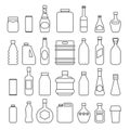 Beverage packaging icons Royalty Free Stock Photo