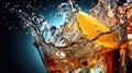 beverage pop soda drink splash Royalty Free Stock Photo