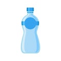 Beverages bottles, soda, lemon or orange and water. Snack vector illustration