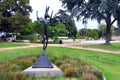 Beverly Hills, California: Beverly Hills Sign located in Beverly Gardens Park Royalty Free Stock Photo