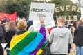 Resist Hate Rainbow Flag Horizontal