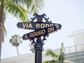 World famous Rodeo Drive Street Sign