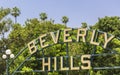 Beverly Hills sign, Beverly Hills, Los Angeles, California, United States of America, North America Royalty Free Stock Photo