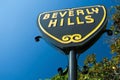 Beverly Hills sign in Los Angeles close-up view Royalty Free Stock Photo