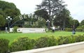 Beverly Hills sign in Los Angeles park Royalty Free Stock Photo