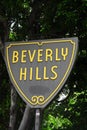 Beverly Hills Street Sign Royalty Free Stock Photo