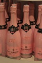 Beverwijk, the Netherlands, december 15th 2018: Pink bottles in a liquor store