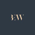 BEW abstract letter logo Royalty Free Stock Photo
