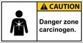 Beware of carcinogens Please. be careful of chemical hazards.,sign caution.