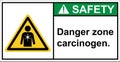 Beware of carcinogens Please. be careful of chemical hazards.,sign safety.