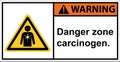 Beware of carcinogens Please. be careful of chemical hazards.,sign warning.