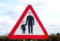 Beware of children sign customised, England Royalty Free Stock Photo