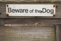 Beware of the Dog Royalty Free Stock Photo