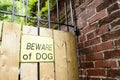 Dangerous Dog Sign Royalty Free Stock Photo