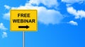 Free webinar traffic sign