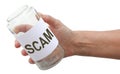 Beware of scammers asking for Money Royalty Free Stock Photo