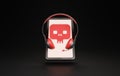 Beware of Scammers and Hackers Cyber Security Concept in Call Center