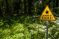 Beware of ticks Royalty Free Stock Photo
