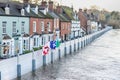 Bewdley flood defence barriers attempt to prevent breaching from critically high river levels