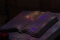 Bewitched Book With Magic Glows In The Darkness
