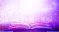 Bewitched Book With Magic Glows In The Darkness The blurred book that is bewitched with magic, the magic light in the dark, with