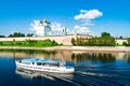 bewitching Pskov Kremlin, striking with its power Royalty Free Stock Photo