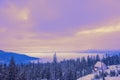 Bewitching winter landscape of mountains