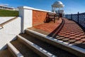 BEXHILL-ON-SEA, EAST SUSSEX/UK - OCTOBER 17 : Colonnade in grounds of De La Warr Pavilion in Bexhill-On-Sea on October 17, 2008