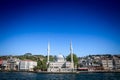 Beylerbeyi mosque, also called hamid i evvel camii, in front of Bosphorus strait in uskudar district.