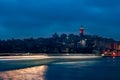 Beyoglu district historic architecture and Galata tower medieval landmark in Istanbul, Turkey