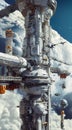 Beyond the Clouds: A Sci-Fi Journey Through a Sky City Gas Stati