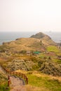 Beyond the sea Mountain. jeju Sanbangsan in south korea.