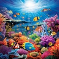 Beyond the Surface: The Hidden Treasures of Coral Reefs Royalty Free Stock Photo