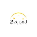 Beyond Word Text with Stars and Moon icon